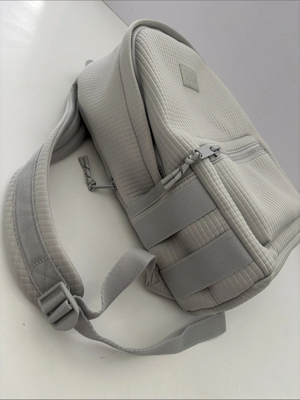 Dagne Dover Light Gray Travel Backpack